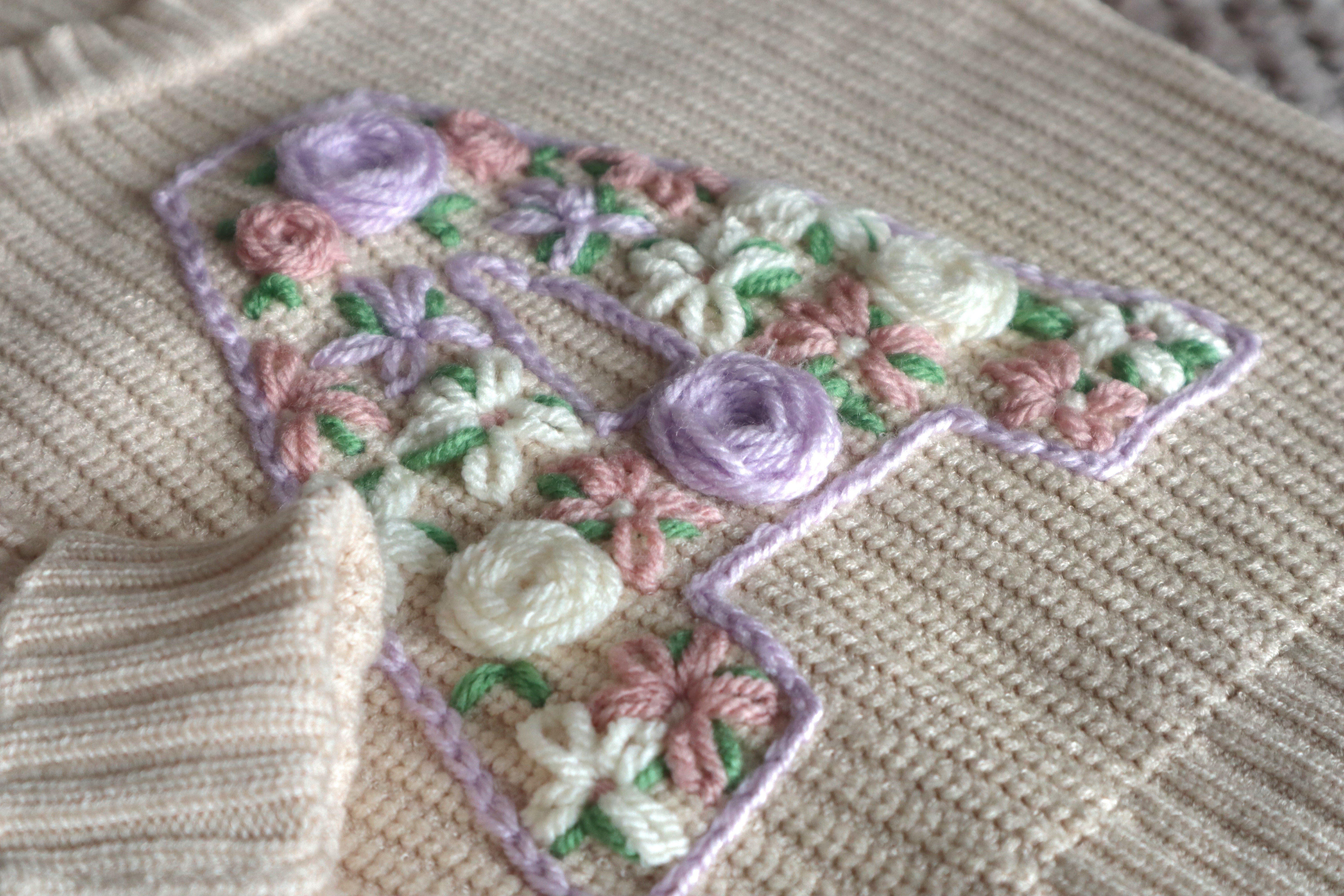 mini Letters Embroidered Knitted Jumper – mini EL-RI Designs