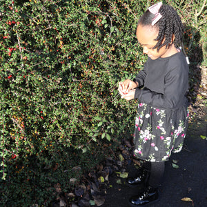 Winter Blooms Floral Dress